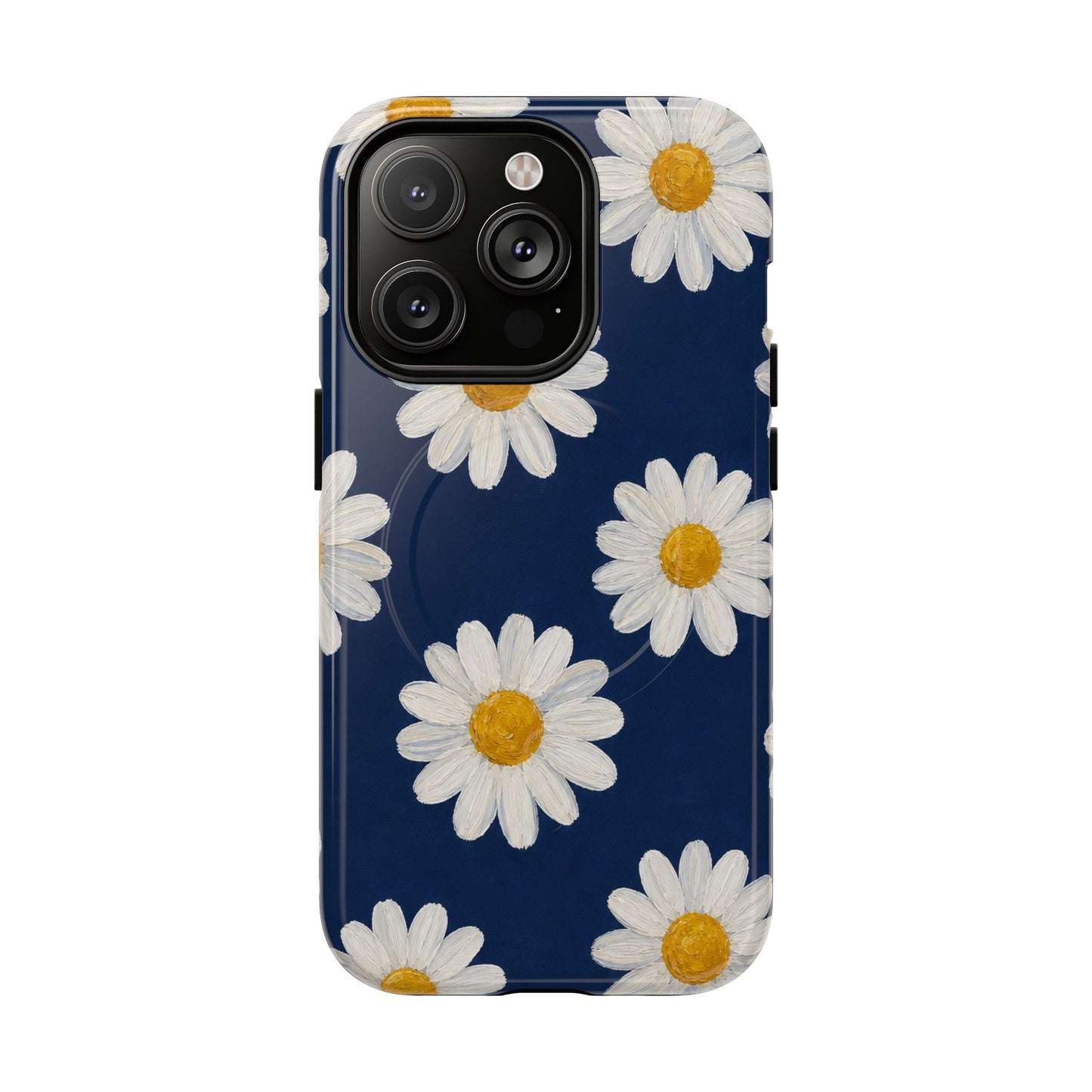 Navy Daisy Magnetic Case