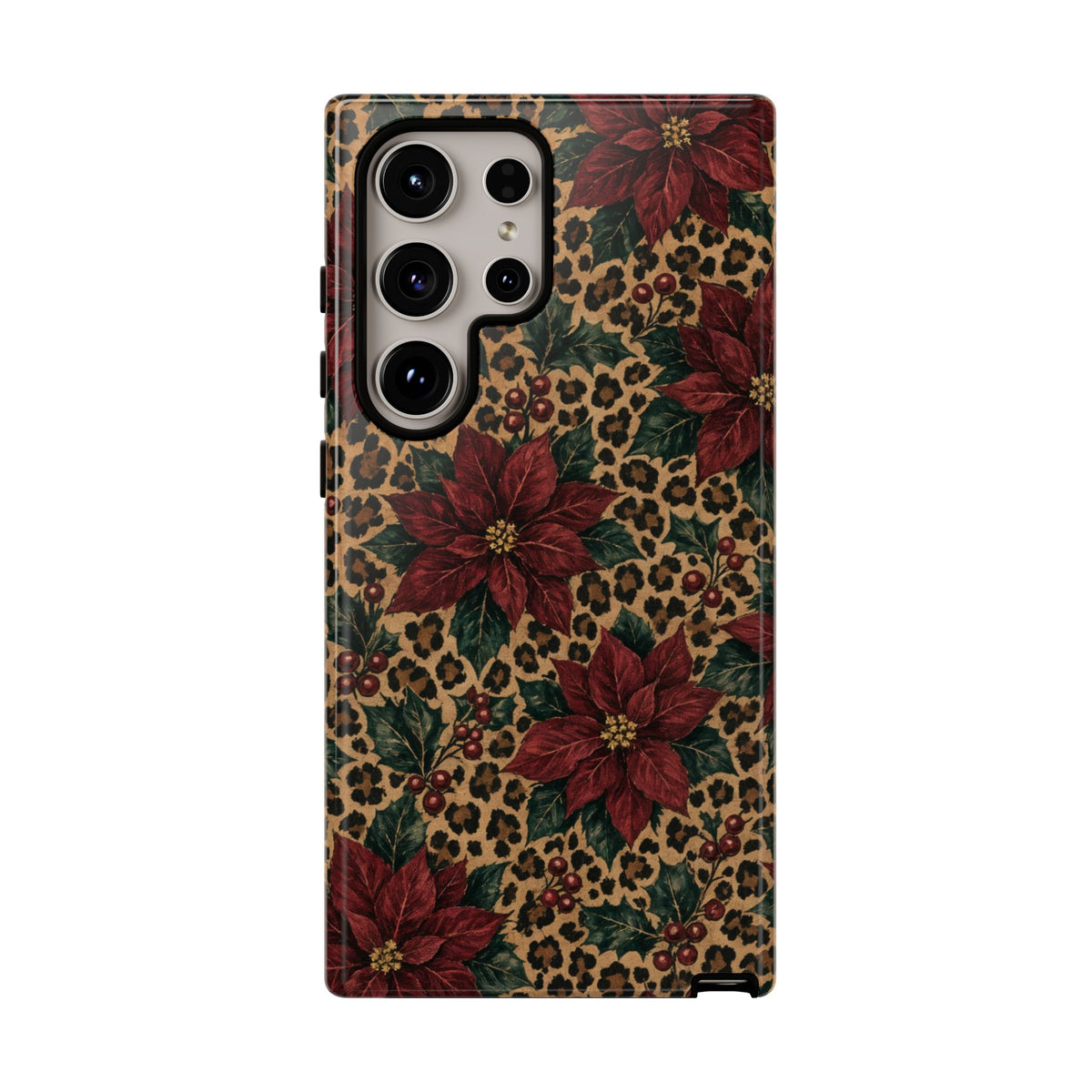 Leopard Poinsettia Tough Case