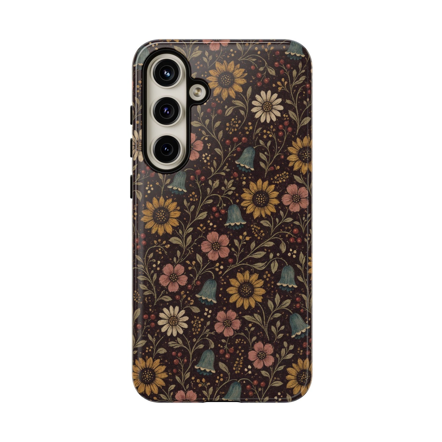 Plum Folk Floral Tough Case