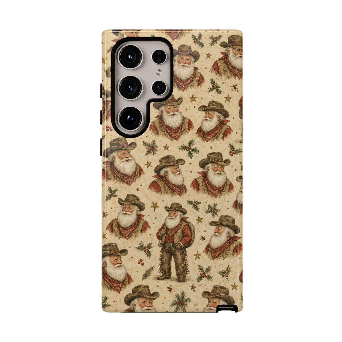 Cowboy Santa Portraits Tough Case
