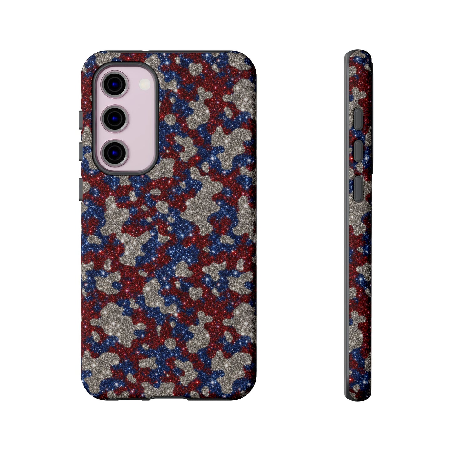 USA Cowhide Glitter Tough Case