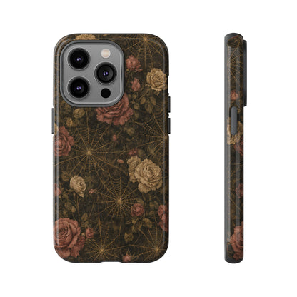 Spiderweb Rose Tough Case