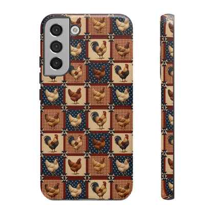 Patriotic Chicken Patchwork Tough Case