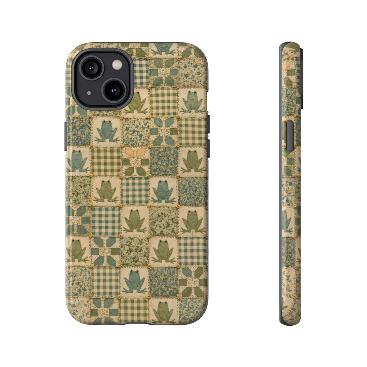 Frog Quilt Tough Case
