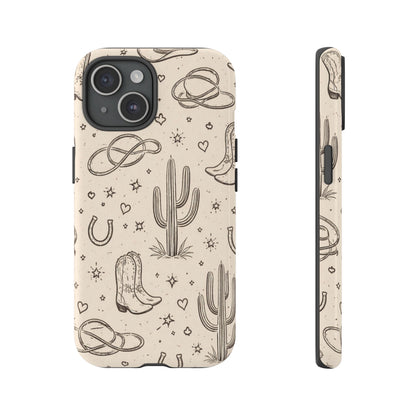 Cowgirl Doodles Tough Case