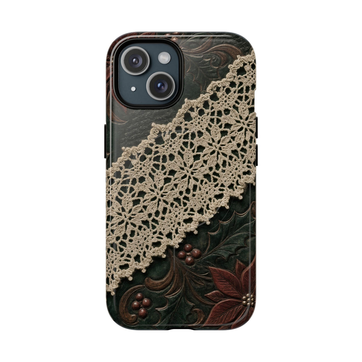 Poinsettia Lace Magnetic Case
