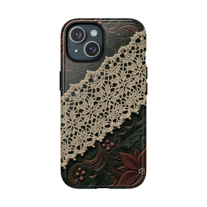 Poinsettia Lace Magnetic Case