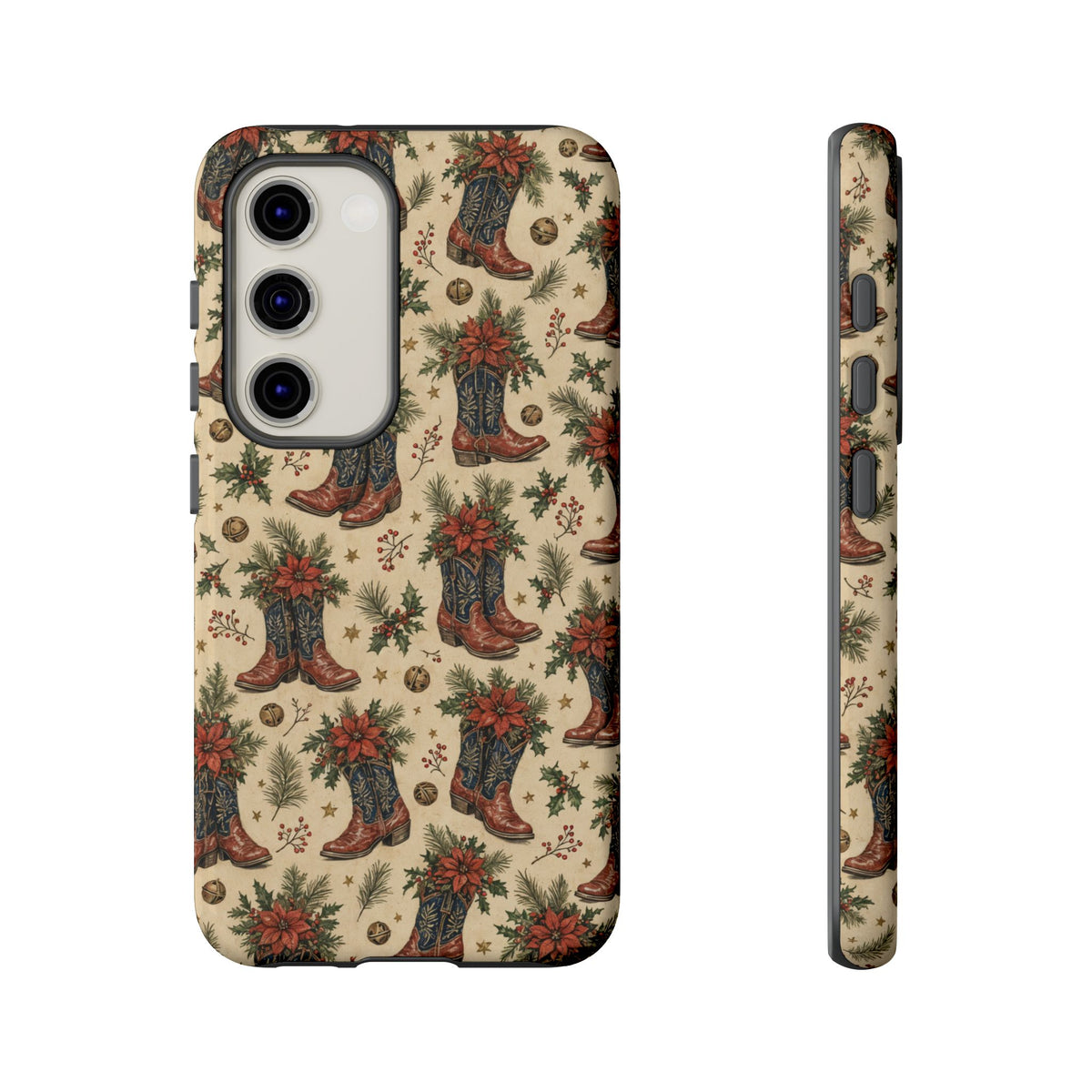 Poinsettia Boots Tough Case