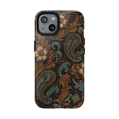 Tooled Paisley Magnetic Case