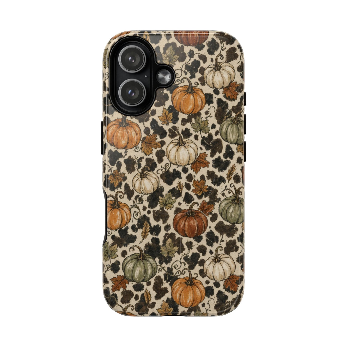 Cowhide Pumpkin Patch Magnetic Case