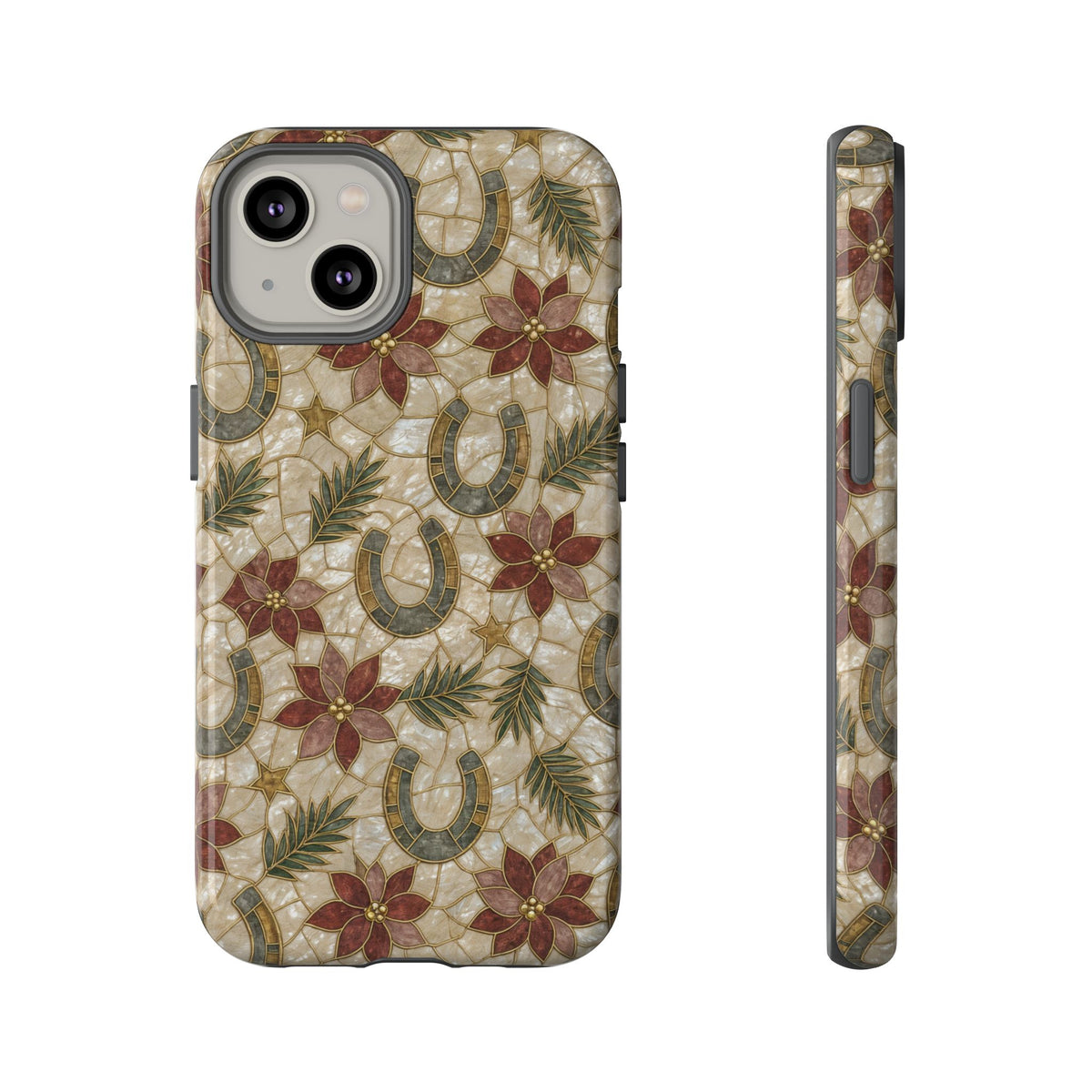 Pearl Horseshoe Poinsettia Tough Case
