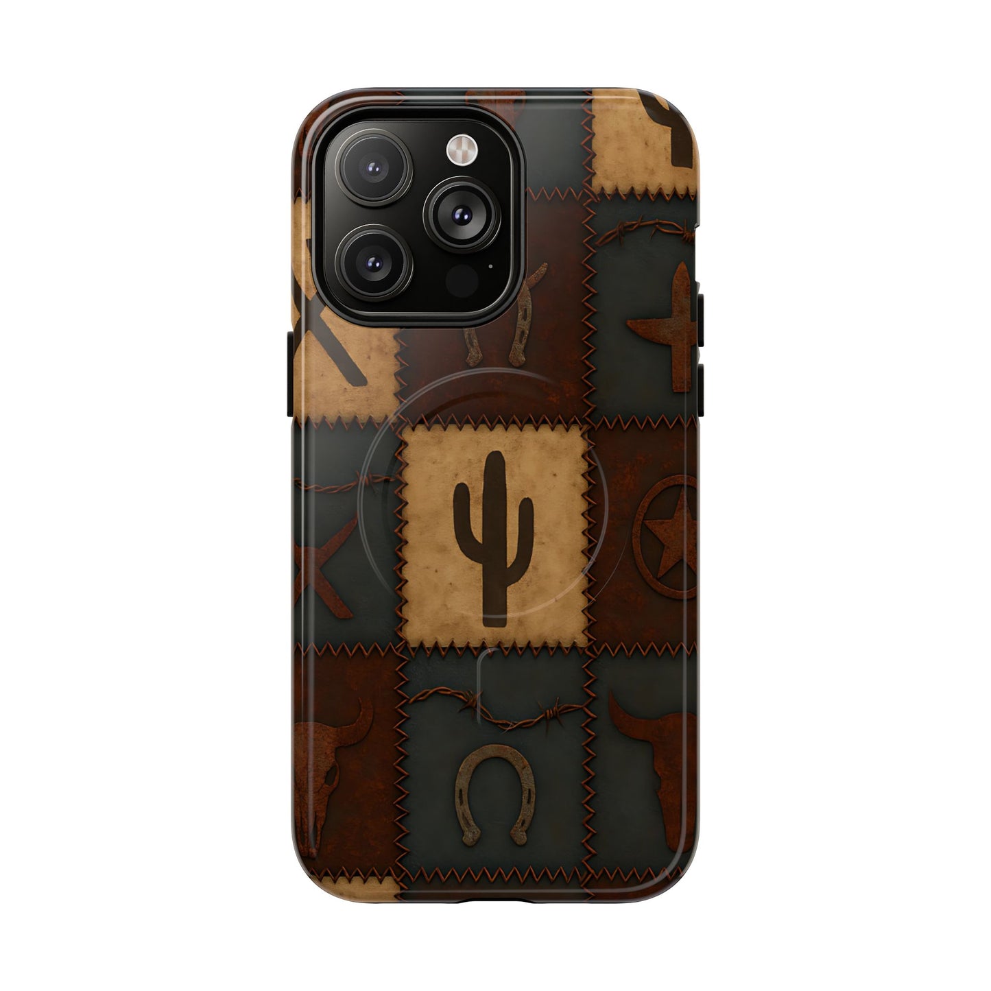 Western Icon Quilt Magnetic Case
