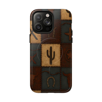 Western Icon Quilt Magnetic Case