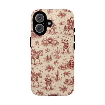 Cowboy Santa Toile Tough Case