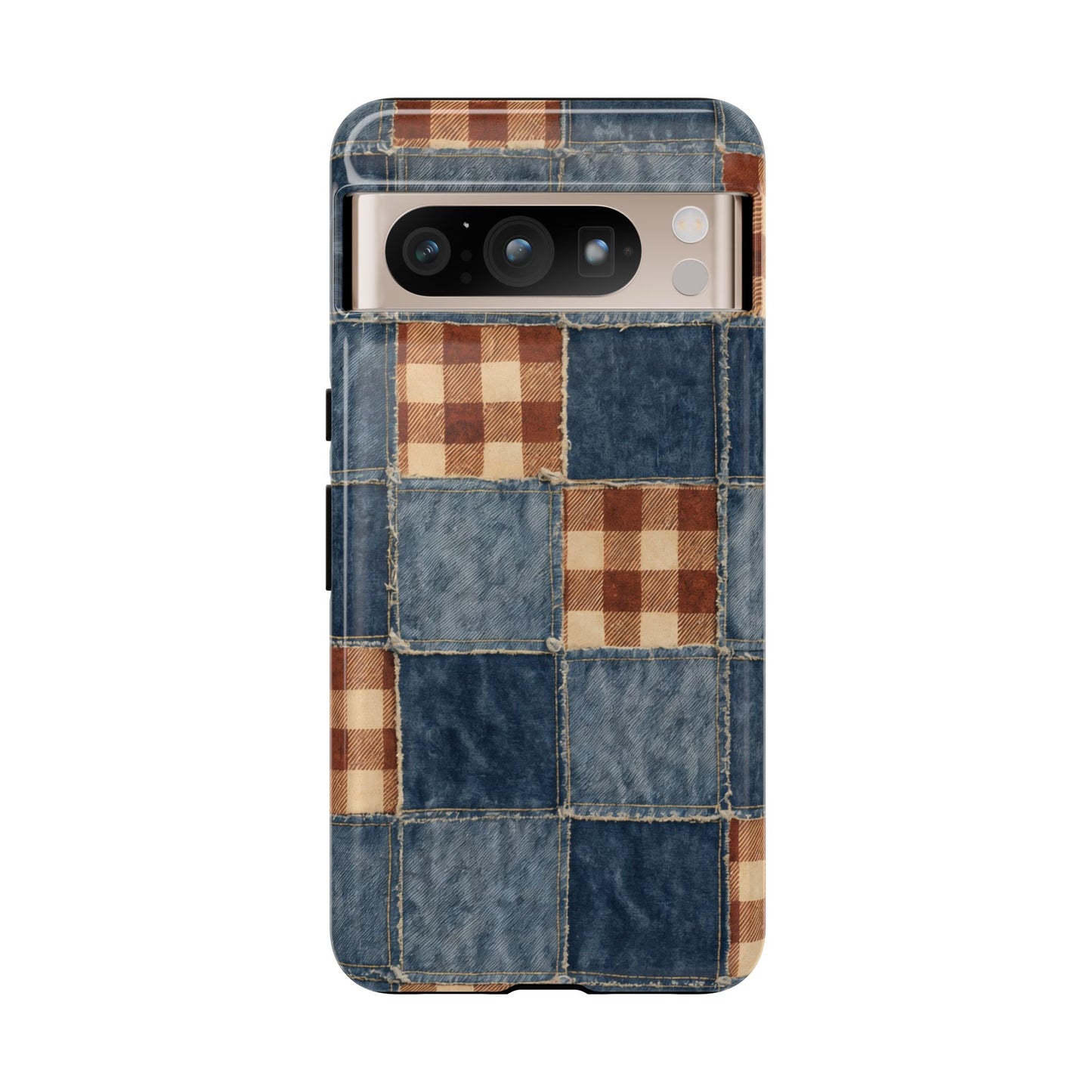 Denim Patchwork Tough Case