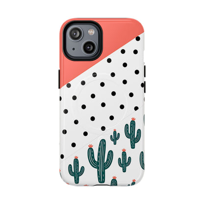 Polka Dot Cactus Magnetic Case