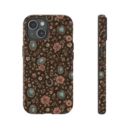 Turquoise Roses Tough Case
