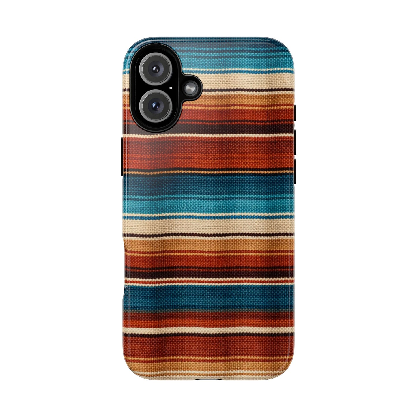 Turquoise + Orange Serape Tough Case