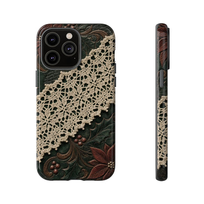 Poinsettia Lace Tough Case