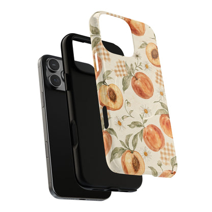 Peachy Gingham Magnetic Case