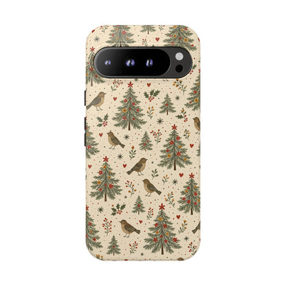 Folk Christmas Birds Tough Case
