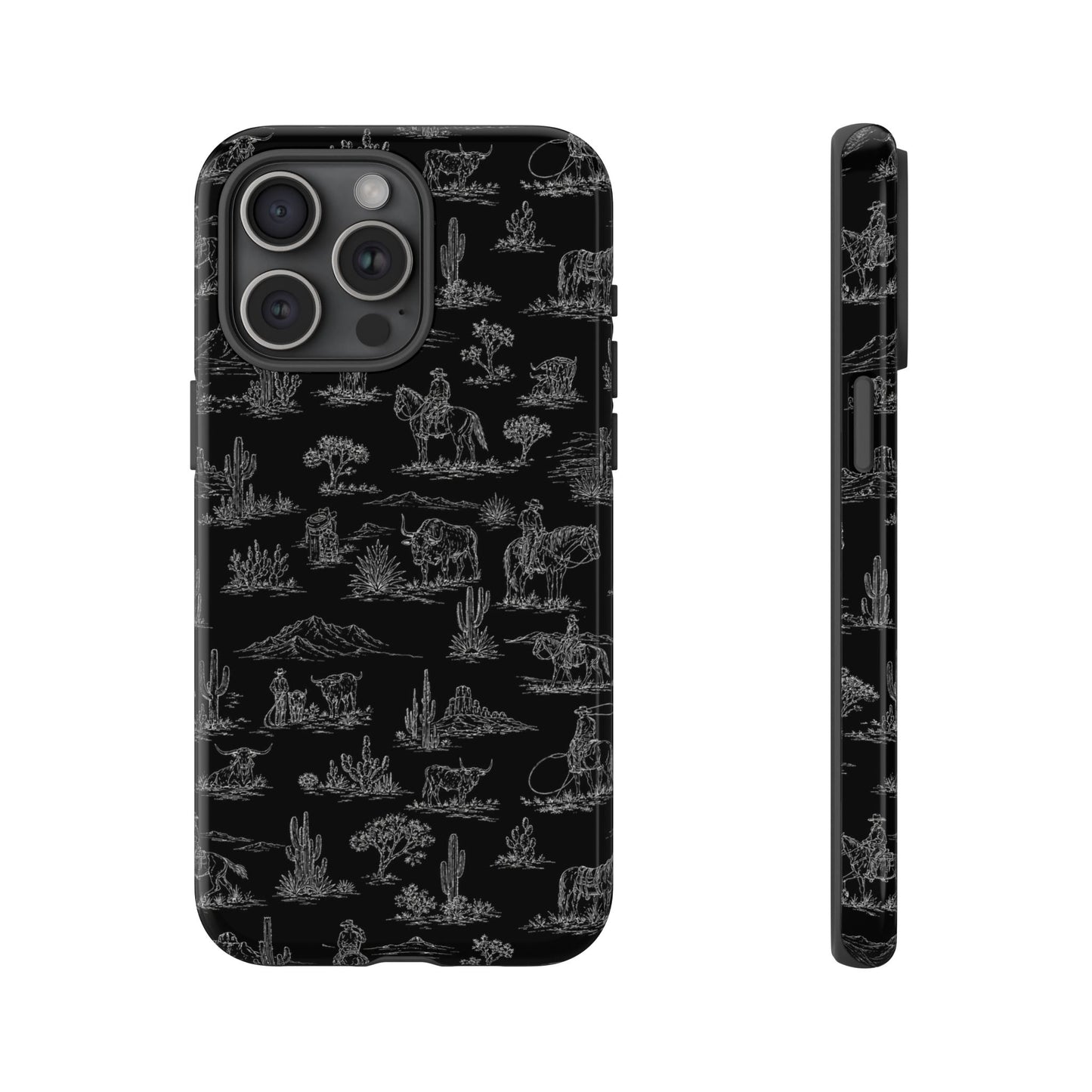 Midnight Toile Tough Case