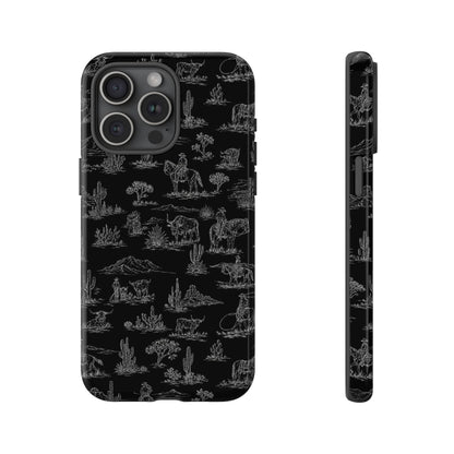 Midnight Toile Tough Case