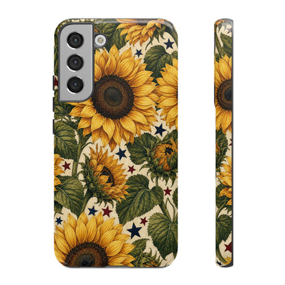 Stars And Sunflowers Tough Case