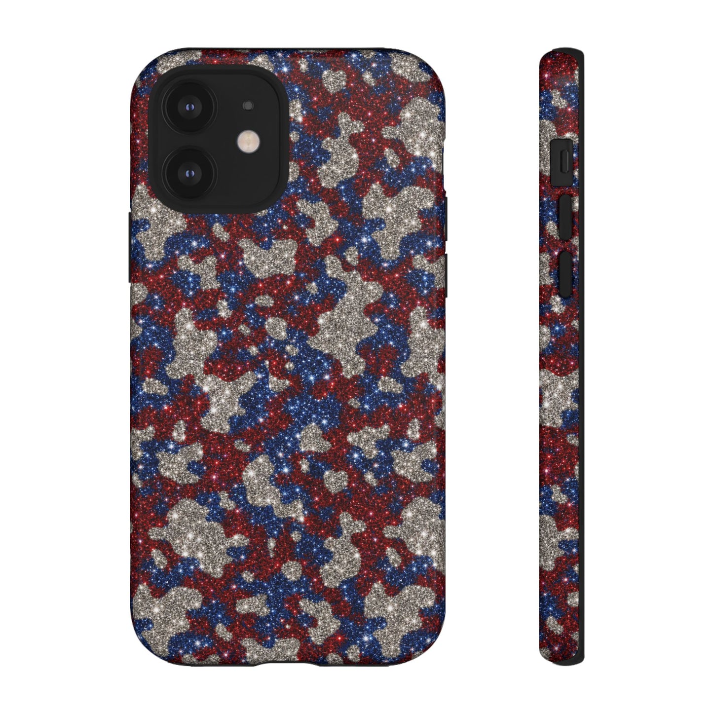 USA Cowhide Glitter Tough Case