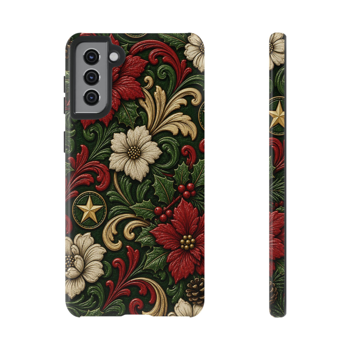 Tooled Christmas Stars Tough Case