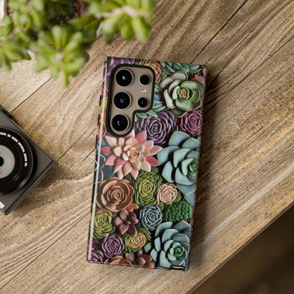 3d Succulent Flower Phone Case