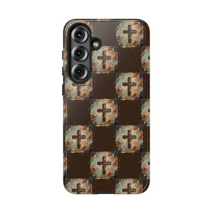 Checker Painted Cross Tough Case