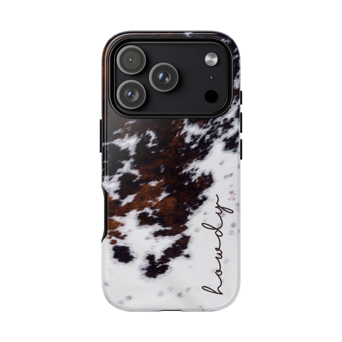 Howdy Cowhide Tough Phone Case