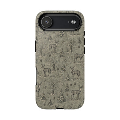 Etched Winter Buck Magnetic Case