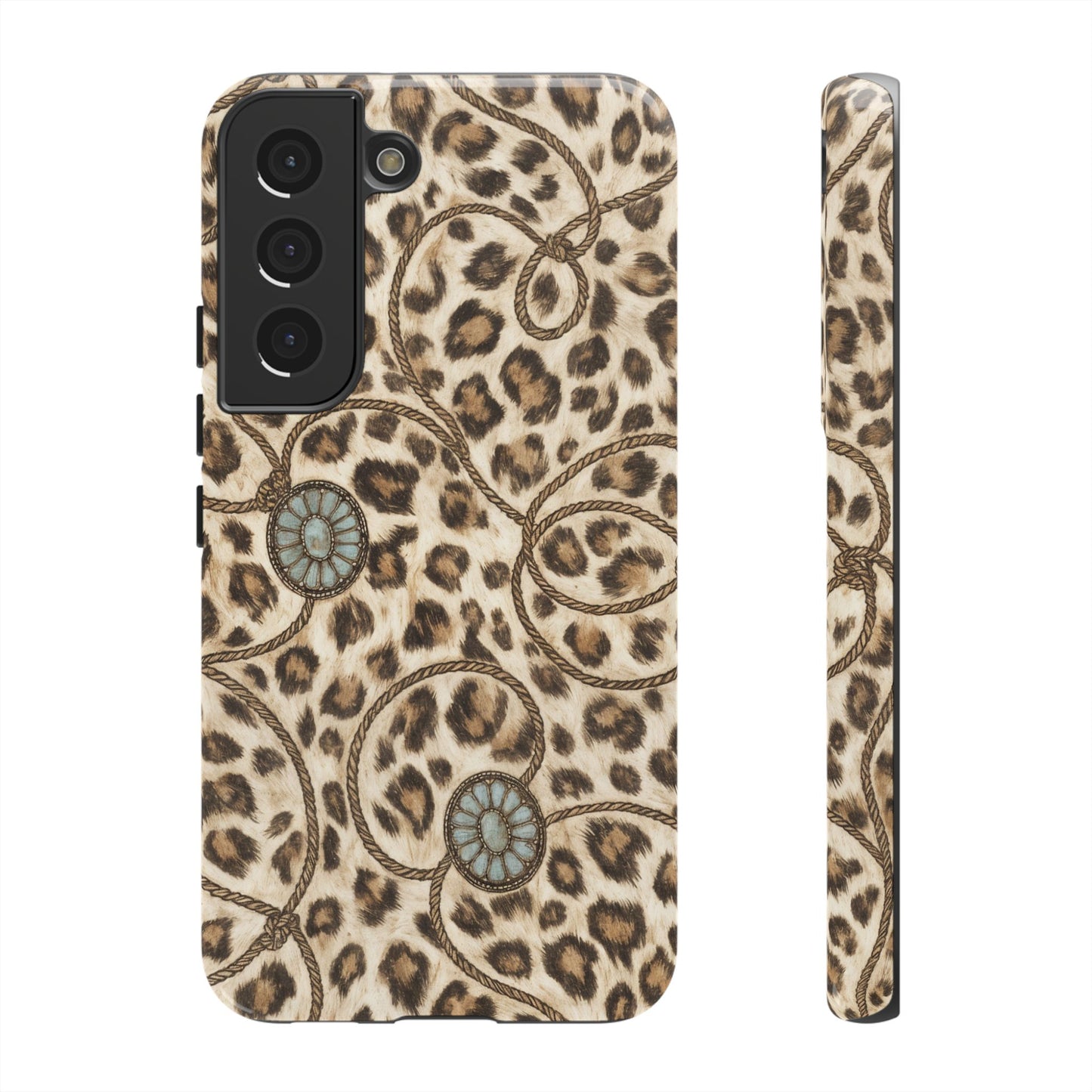 Leopard Rope Conchos Tough Case