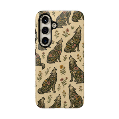 Floral Wolf Tough Case