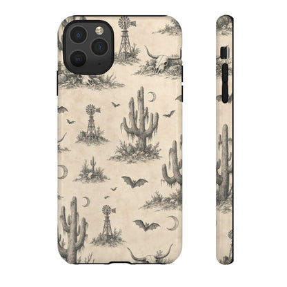 Spooky Desert Toile Tough Case