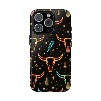 Neon Longhorns Tough Case