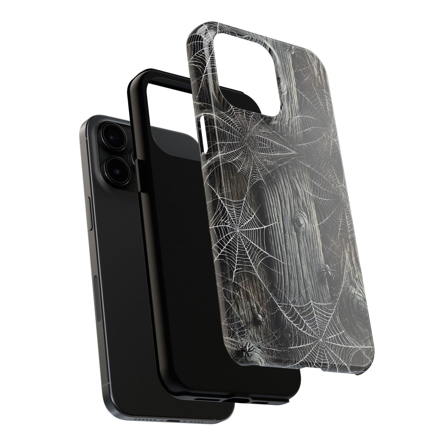 Spiderwebs Barnwood Phone Case