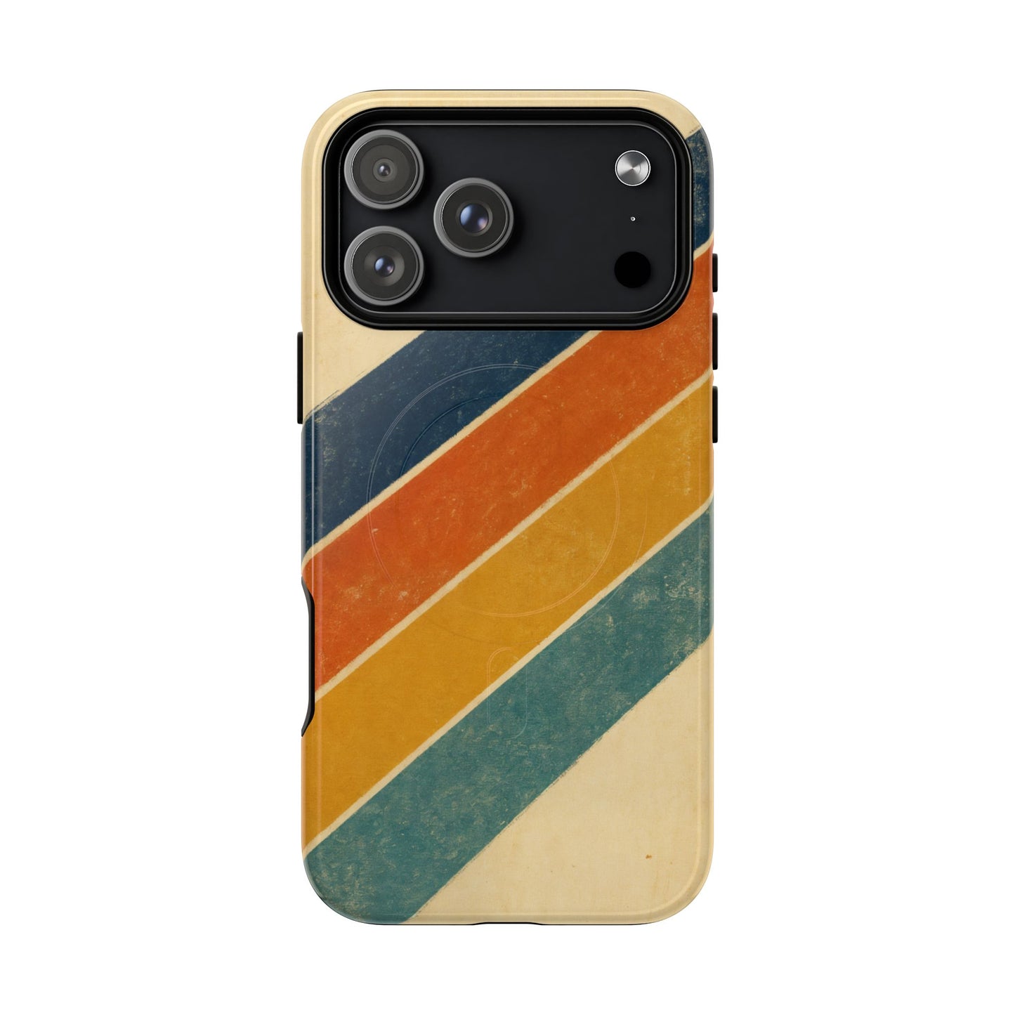 Retro Sunset Stripes Magnetic Case