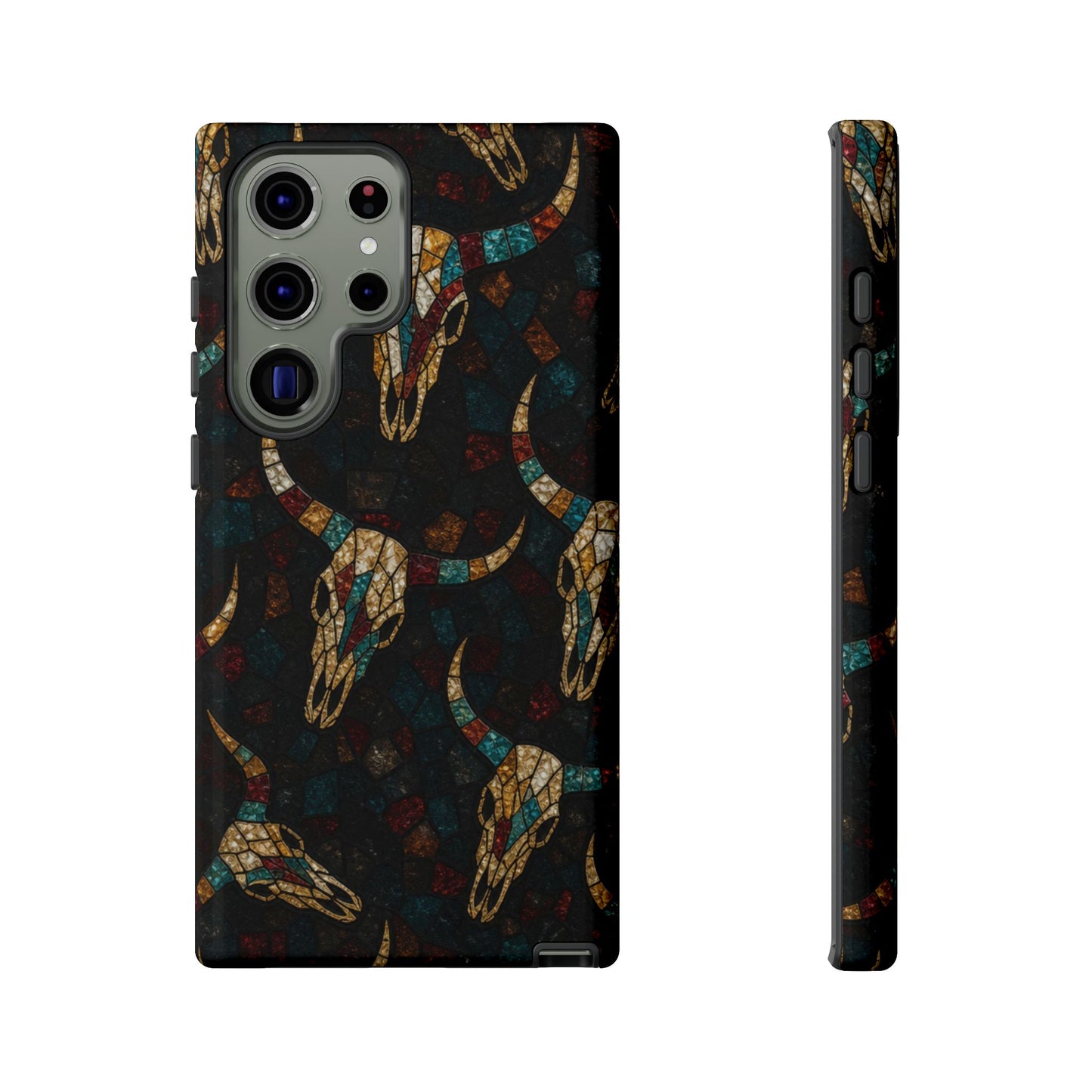Stained Bull Skull Tough Case