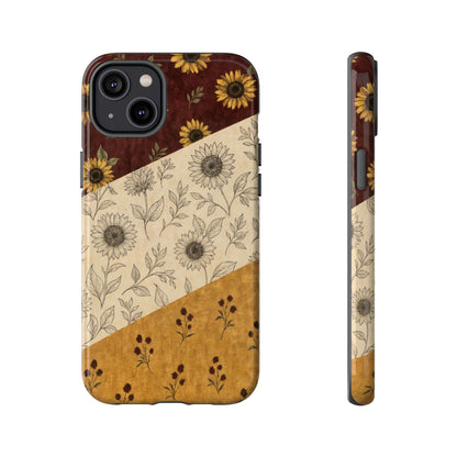 Sunflower Burgundy Swaths Tough Case