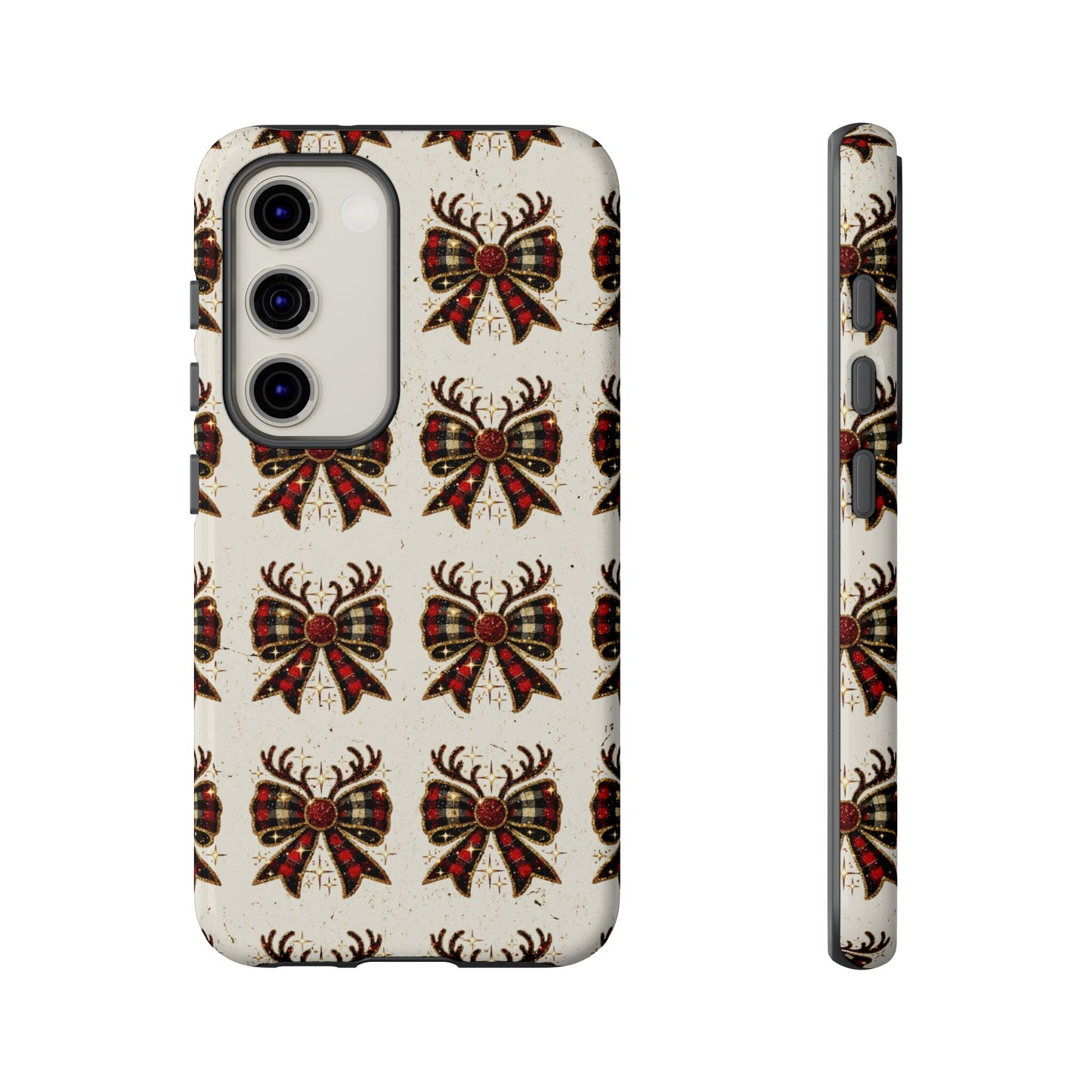 Christmas Antlers + Bows Tough Case