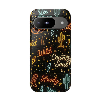 Neon Western Script Tough Case