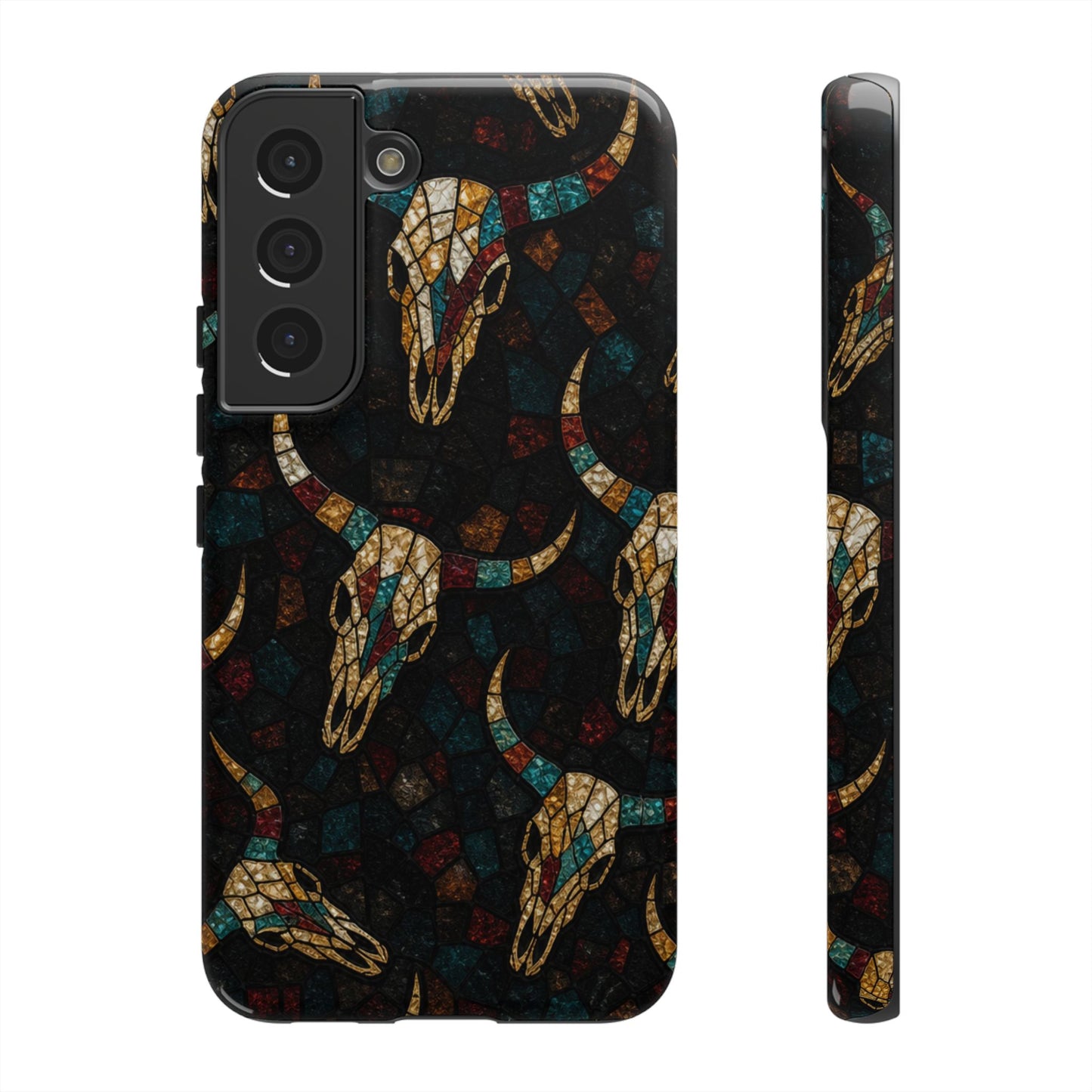 Stained Bull Skull Tough Case