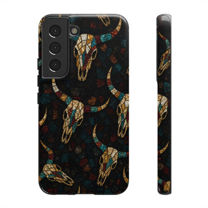 Stained Bull Skull Tough Case