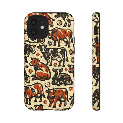 Retro Cows Tough Case