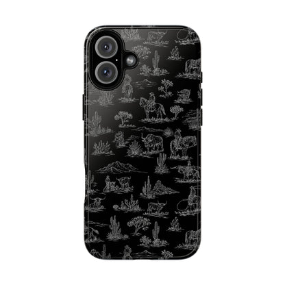 Midnight Toile Tough Case