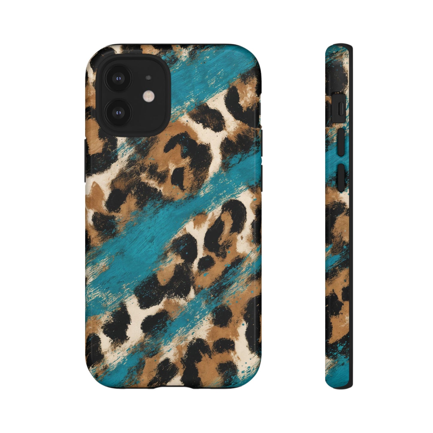 Turquoise Leopard Tough Case