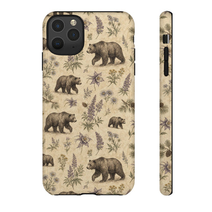 Floral Bear Tough Case
